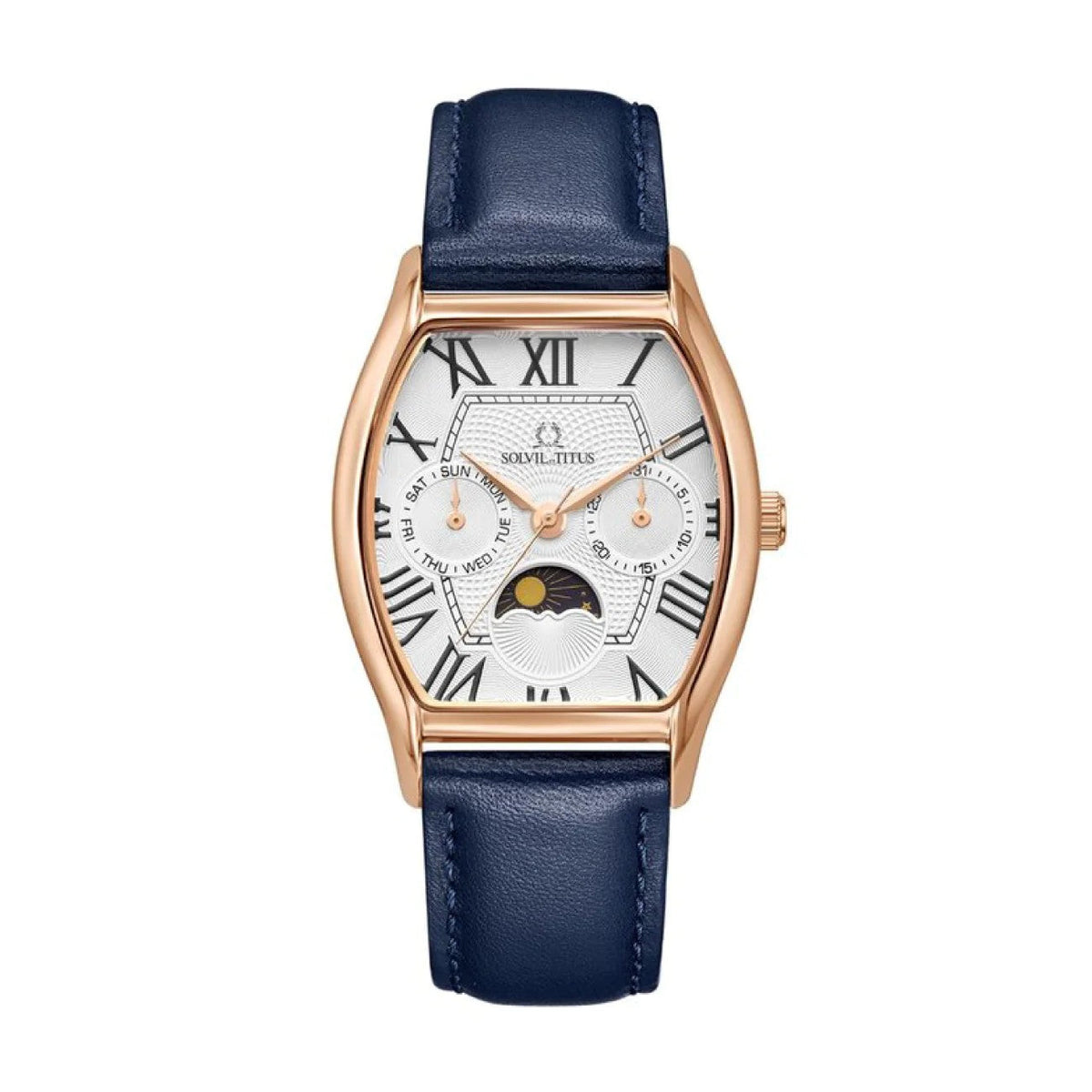 นาฬิกาผู้หญิง Barista มัลติฟังก์ชัน ระบบควอตซ์ สายหนัง ขนาดตัวเรือน 31 มม. (W06-03220-008)