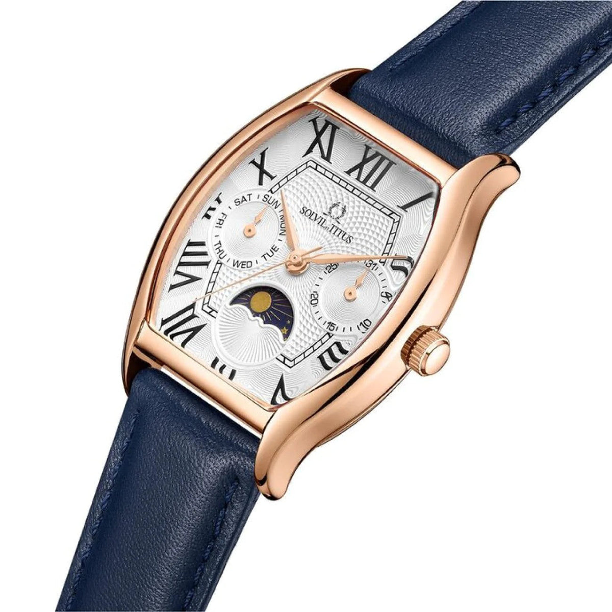 นาฬิกาผู้หญิง Barista มัลติฟังก์ชัน ระบบควอตซ์ สายหนัง ขนาดตัวเรือน 31 มม. (W06-03220-008)