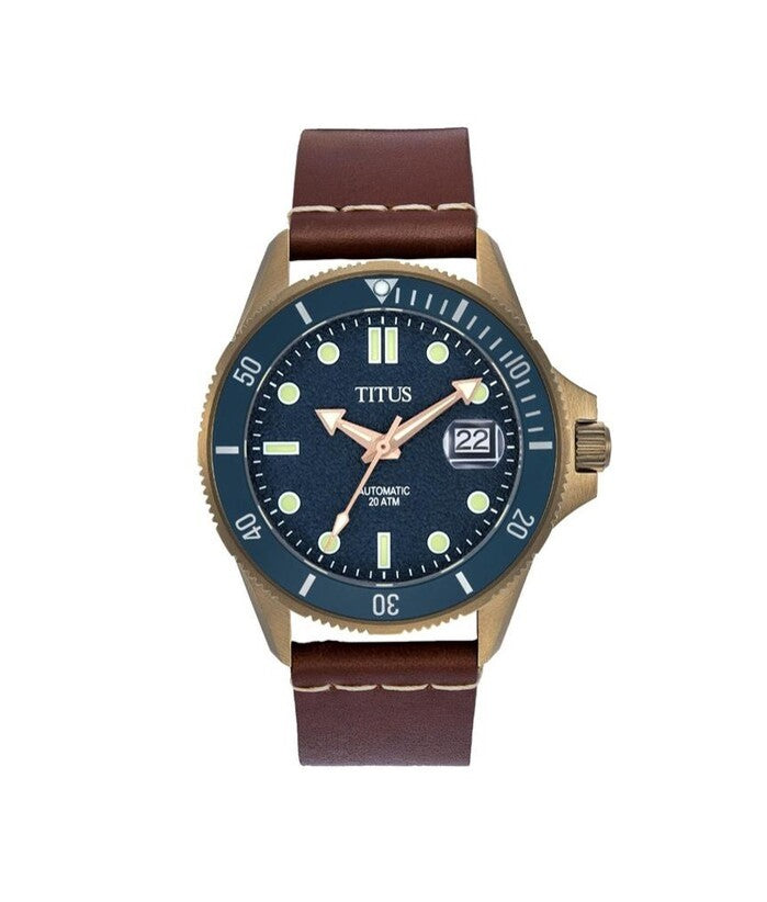 นาฬิกาผู้ชาย Valor 3 เข็ม วันที่ ระบบออโตเมติก สายหนัง ขนาดตัวเรือน 43 มม. (W06-03250-012)
