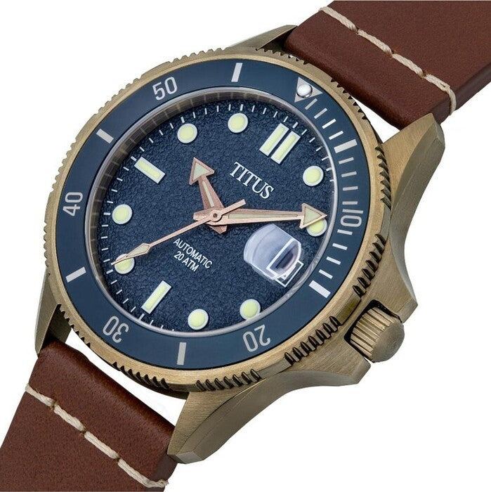 นาฬิกาผู้ชาย Valor 3 เข็ม วันที่ ระบบออโตเมติก สายหนัง ขนาดตัวเรือน 43 มม. (W06-03250-012)