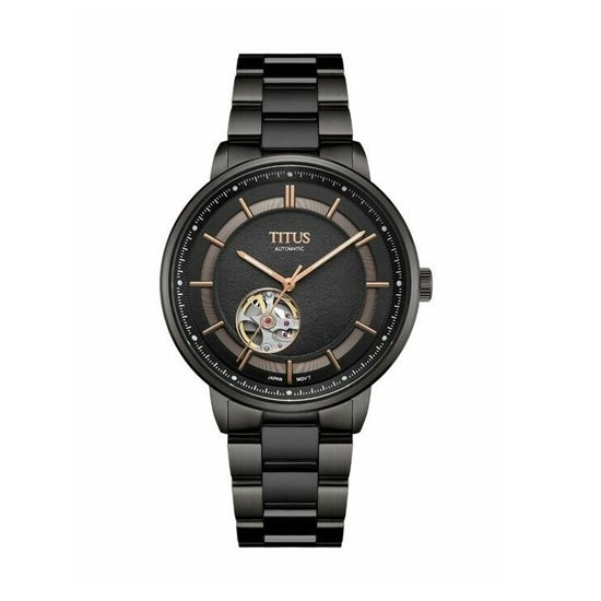 นาฬิกาผู้ชาย Enlight Skeleton 3 เข็ม ระบบออโตเมติก สายสเตนเลสสตีล ขนาดตัวเรือน 42 มม. (W06-03277-003)