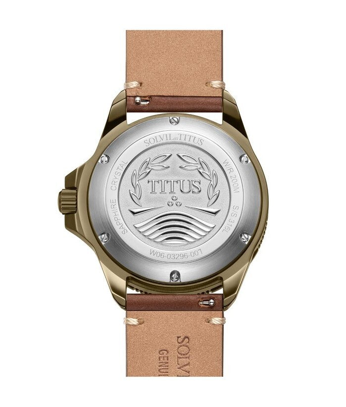 นาฬิกาผู้ชาย Valor 3 เข็ม ระบบออโตเมติก สายหนัง ขนาดตัวเรือน 43 มม. (W06-03296-007)