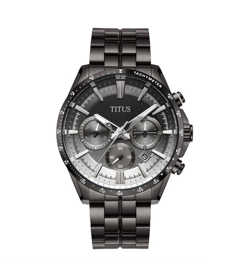 นาฬิกาผู้ชาย Saber โครโนกราฟ ระบบควอตซ์ สายสเตนเลสสตีล ขนาดตัวเรือน 44.2 มม. (W06-03337-018)