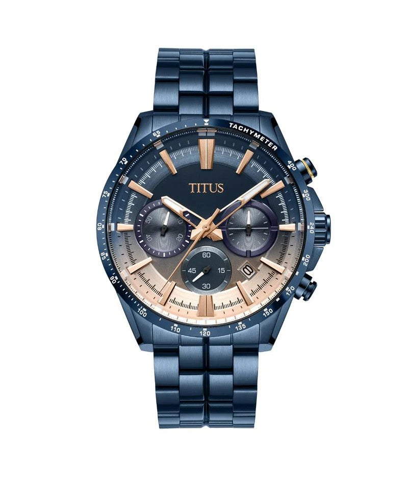 นาฬิกาผู้ชาย Saber โครโนกราฟ ระบบควอตซ์ สายสเตนเลสสตีล ขนาดตัวเรือน 44.2 มม. (W06-03337-021)