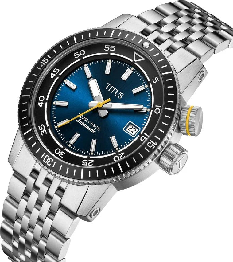 นาฬิกาผู้ชาย Fort 3 เข็ม วันที่ ระบบออโตเมติก สายสเตนเลสสตีล ขนาดตัวเรือน 42 มม. (W06-03340-001)