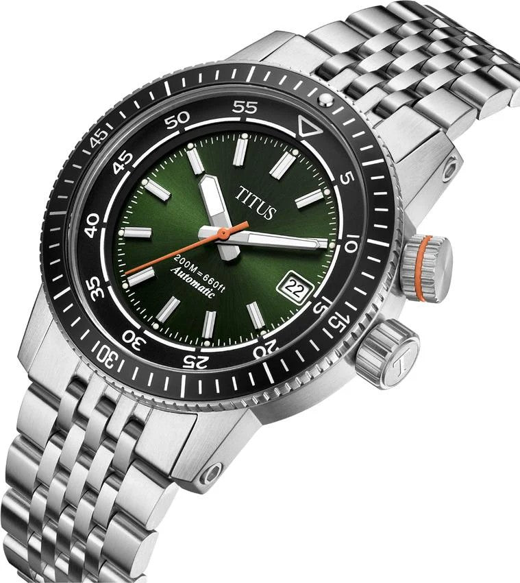 นาฬิกาผู้ชาย Fort 3 เข็ม วันที่ ระบบออโตเมติก สายสเตนเลสสตีล ขนาดตัวเรือน 42 มม. (W06-03340-002)