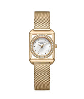 นาฬิกาผู้หญิง The Letter 3 เข็ม ระบบควอตซ์ สายถักสเตนลสสตีล ขนาดตัวเรือน 22 มม. (W06-03344-001)