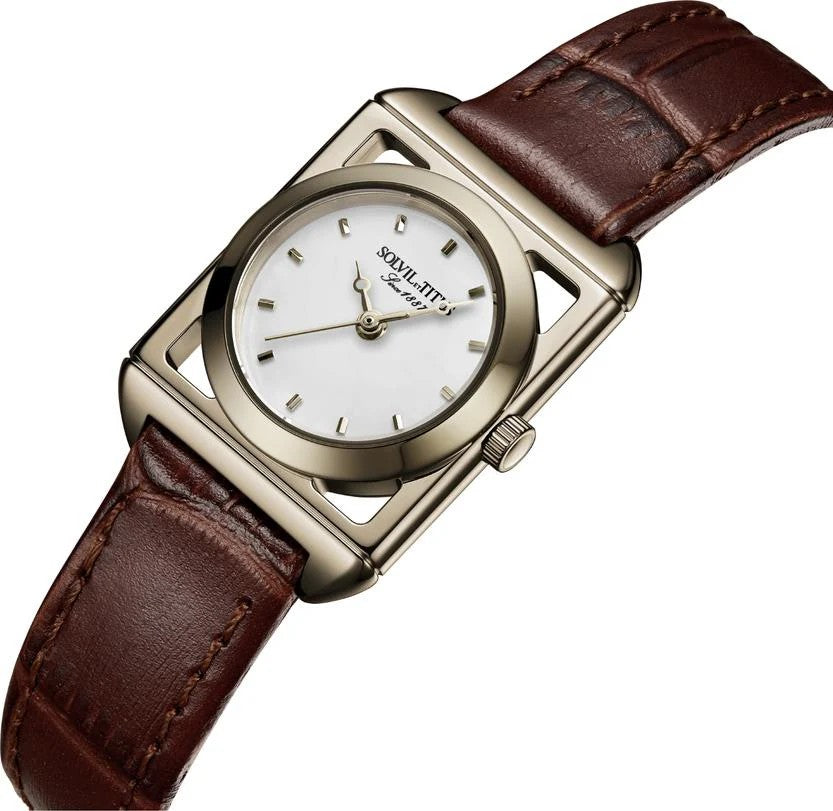 นาฬิกาผู้หญิง The Letter 3 เข็ม ระบบควอตซ์ สายหนัง ขนาดตัวเรือน 22 มม. (W06-03345-001)