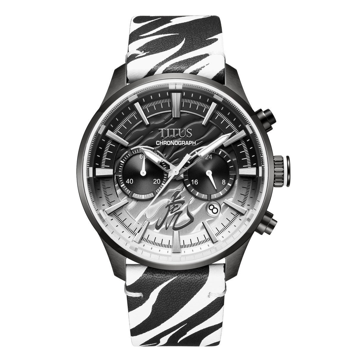 นาฬิกาผู้ชายคอลเลกชัน Saber รุ่นพิเศษ SATR เซ็ตลิมิเต็ดอิดิชัน ระบบควอตซ์ โครโนกราฟ สายสเตนเลสสตีลพร้อมสายหนัง ขนาดตัวเรือน 44.2 มม. (W06-03359-001)