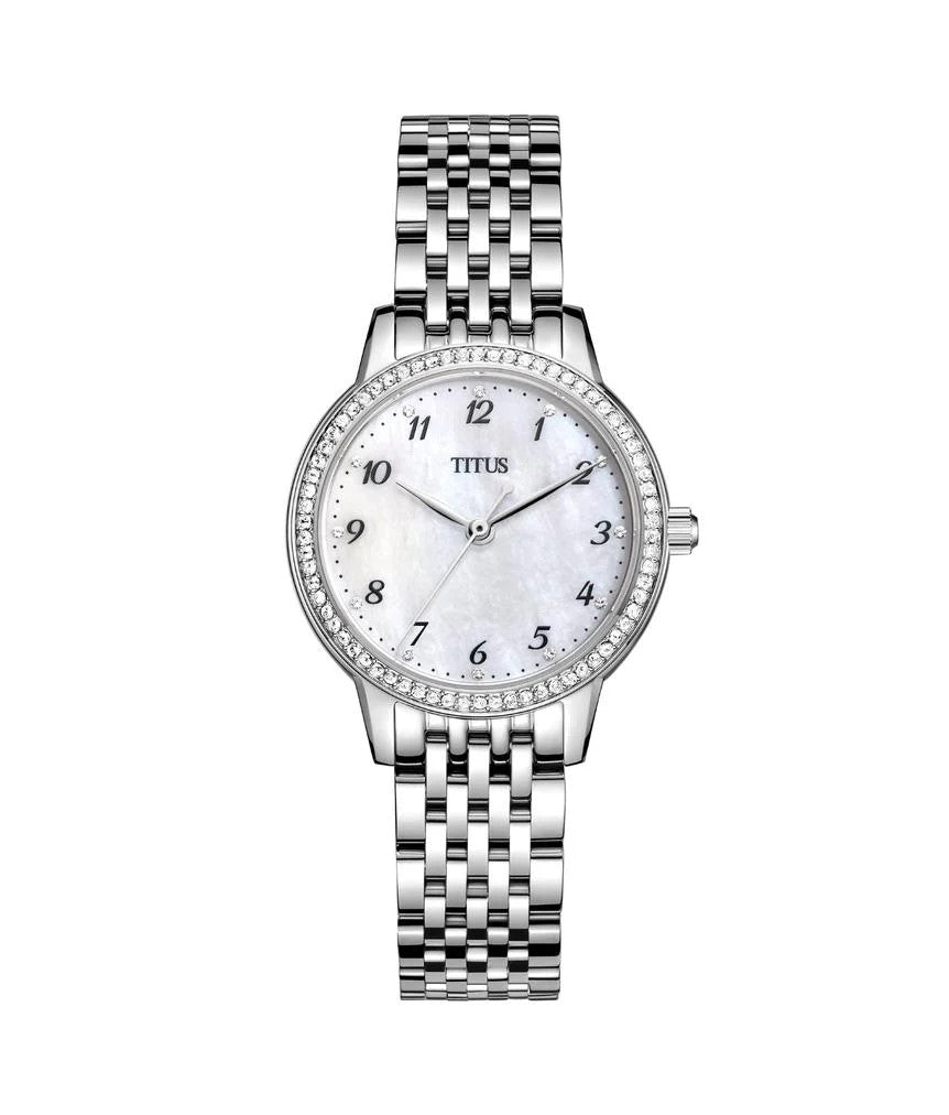 นาฬิกาผู้หญิง Fair Lady 3 เข็ม ระบบควอตซ์ สายสเตนเลสสตีล ขนาดตัวเรือน 28 มม. (W06-03374-001)