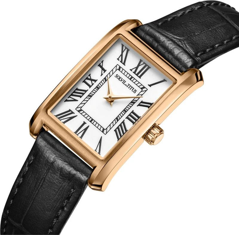 นาฬิกาผู้หญิง Fair Lady 2 เข็ม ระบบควอตซ์ สายหนัง ขนาดตัวเรือน 20.8 มม. (W06-03399-004)