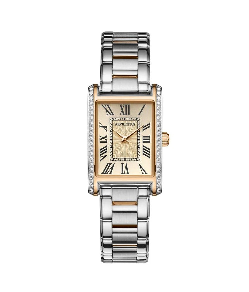 นาฬิกาผู้หญิง Fair Lady 2 เข็ม ระบบควอตซ์ สายสเตนเลสสตีล ขนาดตัวเรือน 20.8 มม. (W06-03400-002)