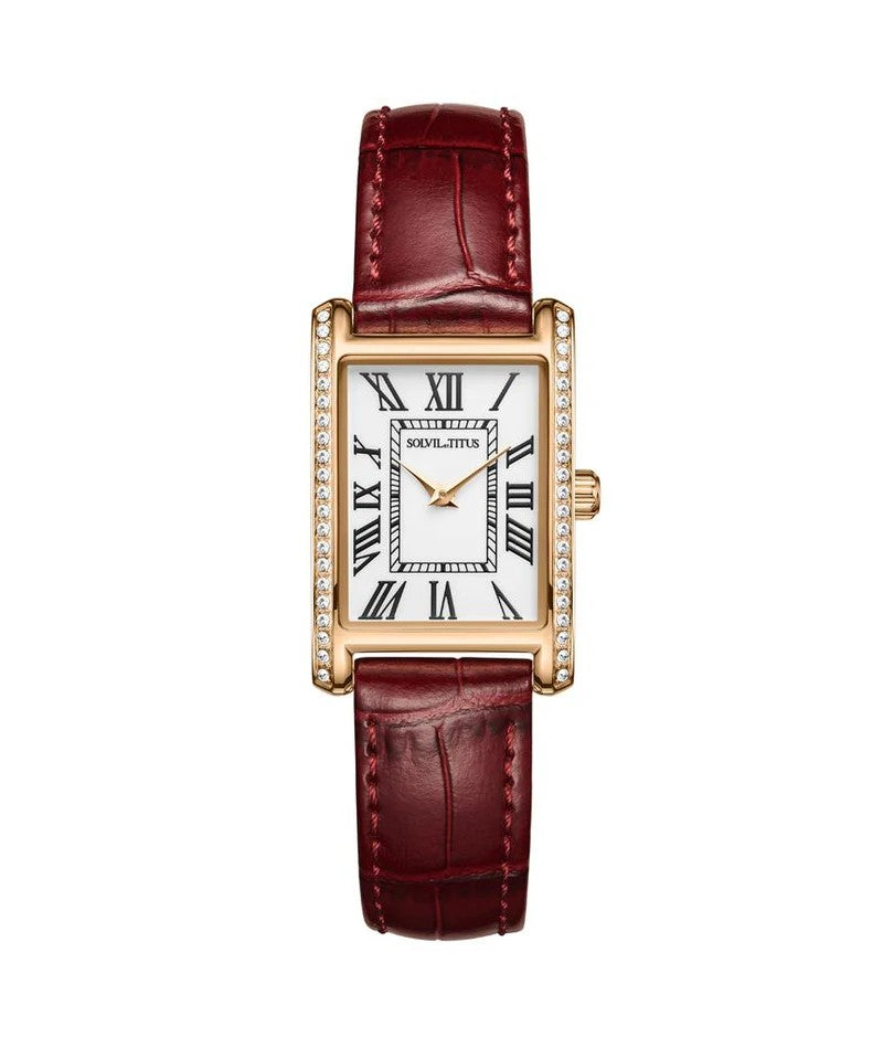 นาฬิกาผู้หญิง Fair Lady 2 เข็ม ระบบควอตซ์ สายหนัง ขนาดตัวเรือน 20.8 มม. (W06-03400-003)