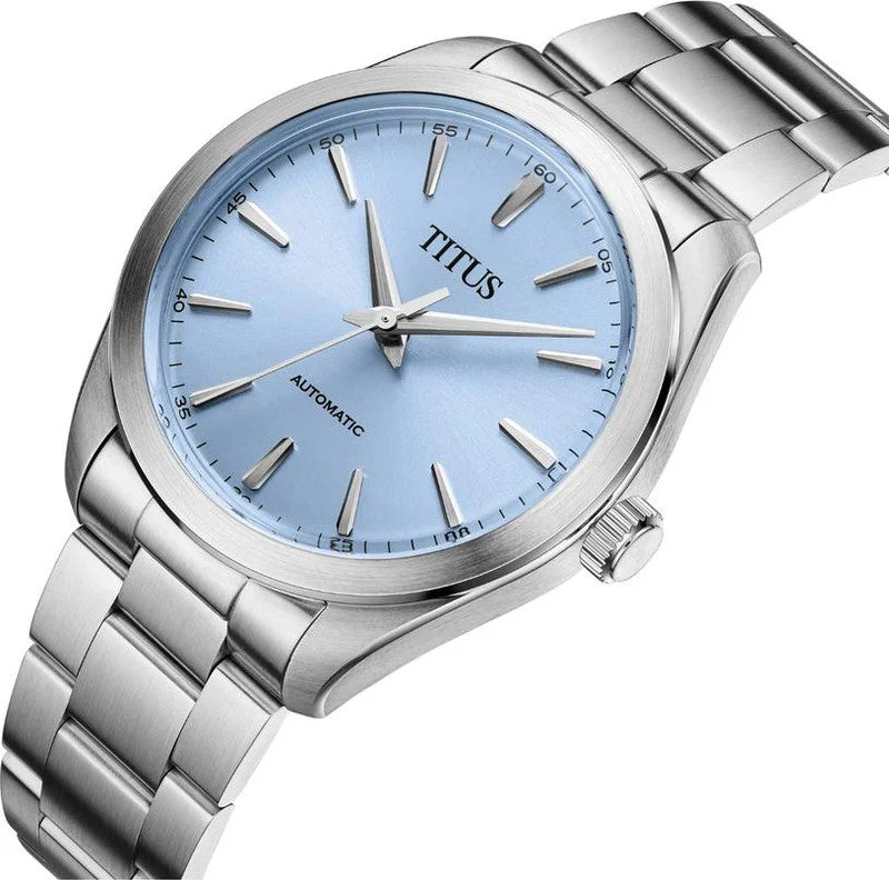 นาฬิกาผู้ชาย Cervus 3 เข็ม ระบบออโตเมติก สายสเตนเลสสตีล ขนาดตัวเรือน 39 มม. (W06-03403-002)