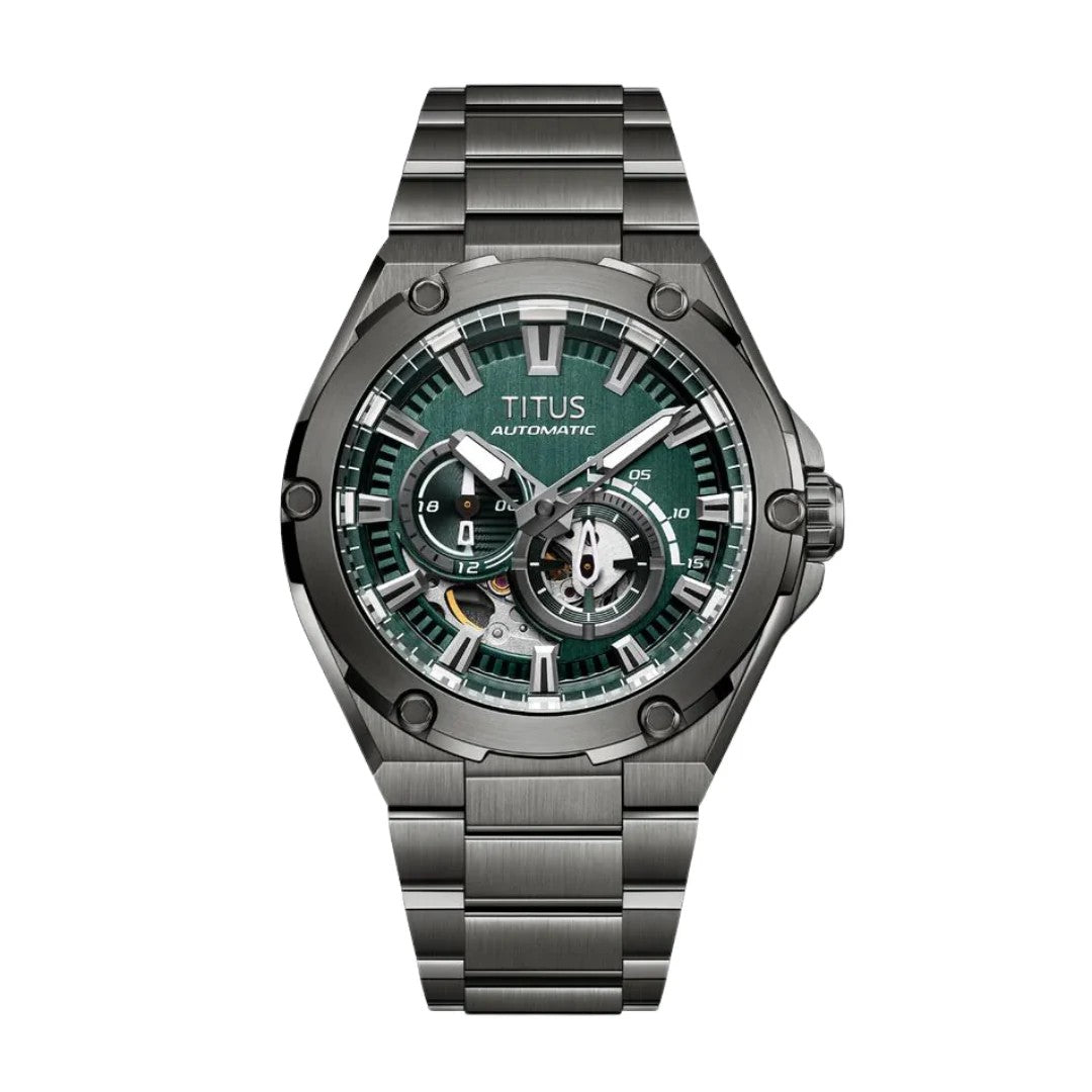 นาฬิกาผู้ชาย Voyager มัลติฟังก์ชัน ระบบออโตเมติก สายสเตนเลสสตีล ขนาดตัวเรือน 44 มม. (W06-03410-002)