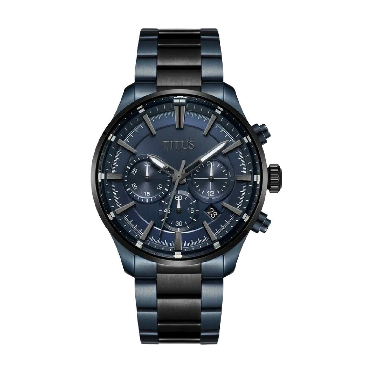 นาฬิกาผู้ชาย Saber โครโนกราฟ ระบบควอตซ์ สายสเตนเลสสตีล ขนาดตัวเรือน 44 มม. (W06-03204-006)