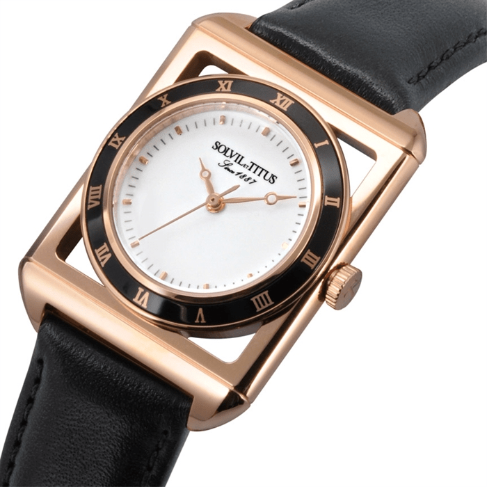 นาฬิกาผู้หญิง The Letter 3 เข็ม ระบบควอตซ์ สายหนัง ขนาดตัวเรือน 28 มม. (W06-03221-001)