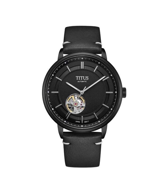 นาฬิกาผู้ชาย Enlight 3 เข็ม Skeleton ระบบออโตเมติก สายหนัง ขนาดตัวเรือน 42 มม. (W06-03277-008)