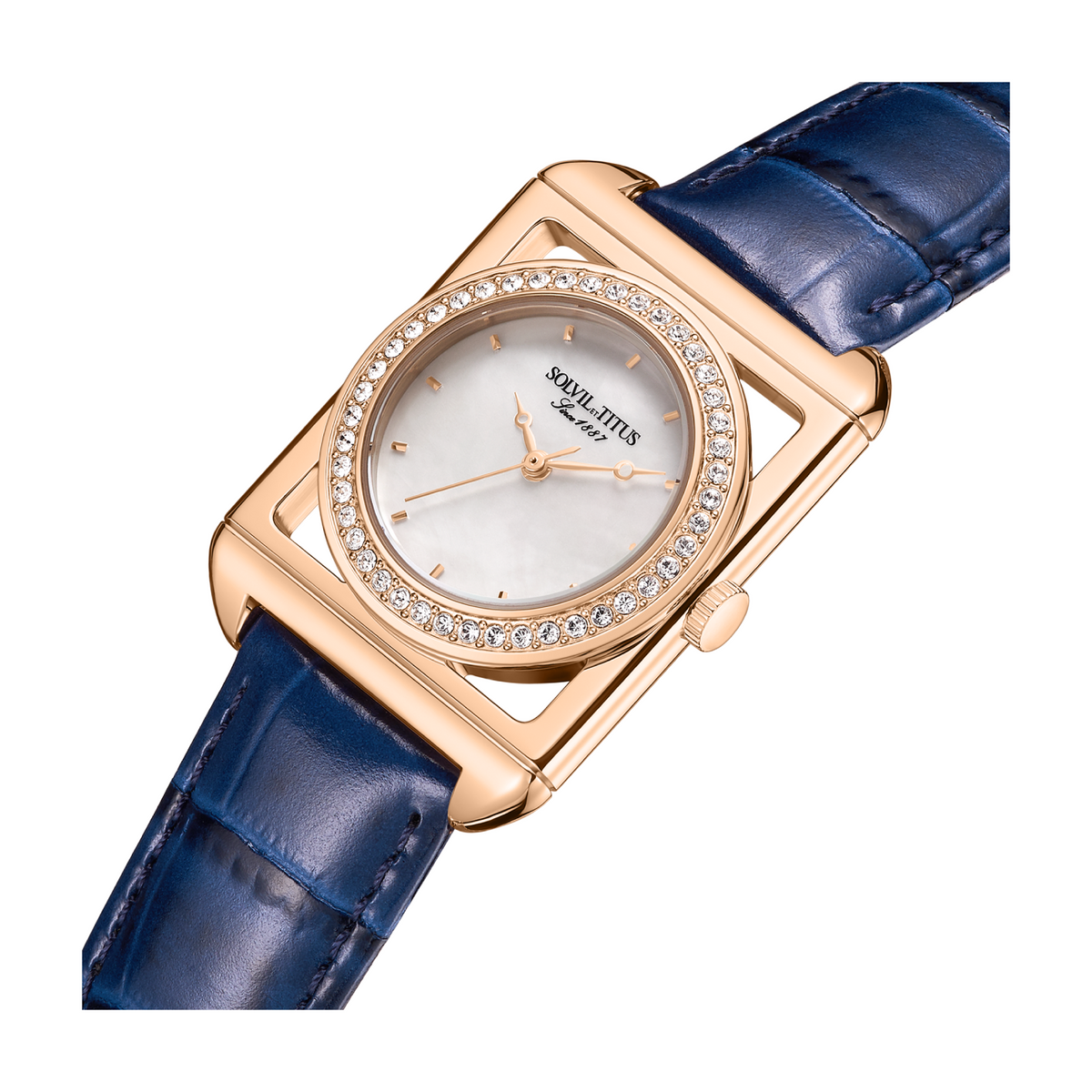 นาฬิกาผู้หญิง The Letter 3 เข็ม ระบบควอตซ์ สายหนัง ขนาดตัวเรือน 28 มม. (W06-03302-002)