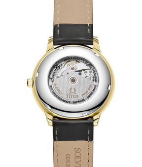 นาฬิกาผู้ชาย Sonvilier 3 เข็ม วันที่ ระบบออโตเมติก สายหนัง ขนาดตัวเรือน 42 มม. (W06-02939-009)