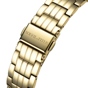 นาฬิกาผู้หญิง Interlude มัลติฟังก์ชัน ระบบควอตซ์ สายสแตนเลสสตีล ขนาดตัวเรือน 38 มม. (W06-02992-004)