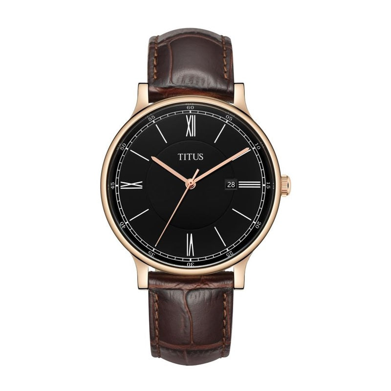 นาฬิกาผู้ชาย Classicist 3 เข็ม วันที่ ระบบควอตซ์ สายหนัง (W06-03044-005)
