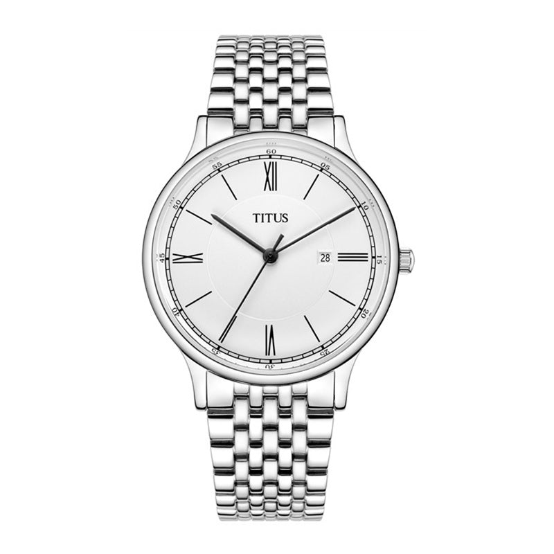 นาฬิกาผู้หญิง Classicist 3 เข็ม วันที่ ระบบควอตซ์ สายสแตนเลสสตีล (W06-03045-002)