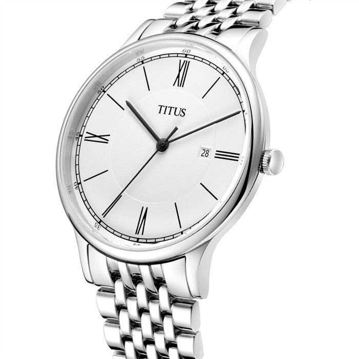 นาฬิกาผู้หญิง Classicist 3 เข็ม วันที่ ระบบควอตซ์ สายสแตนเลสสตีล (W06-03045-002)
