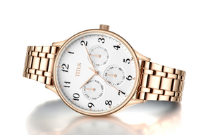 นาฬิกาผู้หญิง Fair Lady มัลติฟังก์ชัน ระบบควอตซ์ สายสแตนเลสสตีล (W06-03063-003)