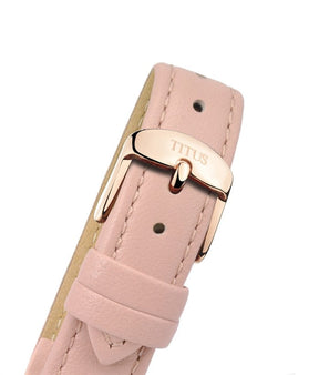 นาฬิกาผู้หญิง Fashionista มัลติฟังก์ชัน ระบบควอตซ์ สายหนัง ขนาดตัวเรือน 37 มม. (W06-03071-010)