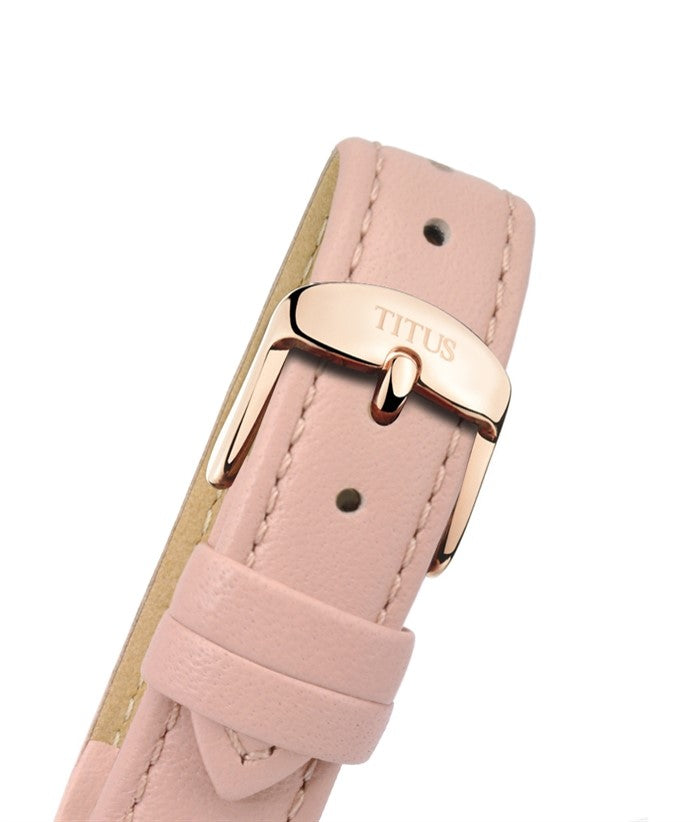 นาฬิกาผู้หญิง Fashionista มัลติฟังก์ชัน ระบบควอตซ์ สายหนัง ขนาดตัวเรือน 37 มม. (W06-03071-010)