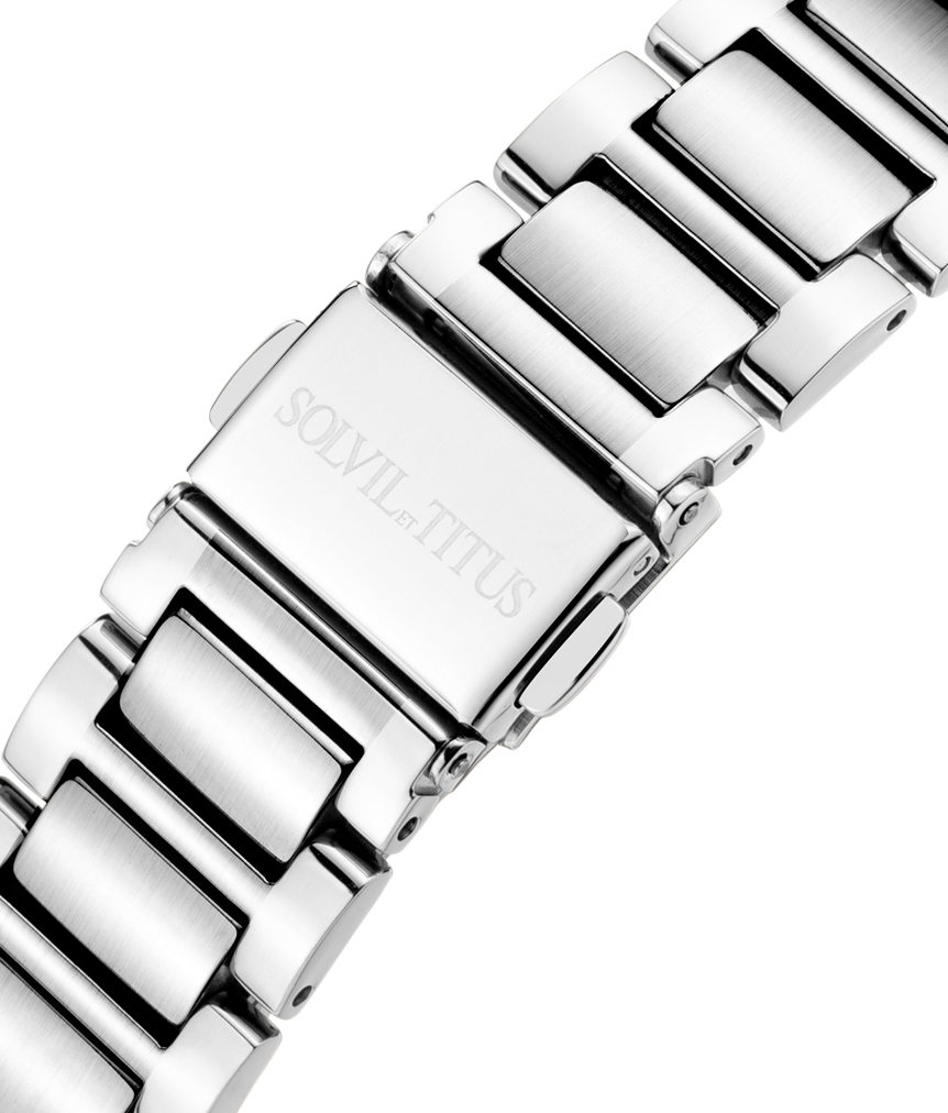 นาฬิกาผู้หญิง Fashionista มัลติฟังก์ชัน ระบบควอตซ์ สายสแตนเลสสตีล ขนาดตัวเรือน 37 มม. (W06-03074-002)
