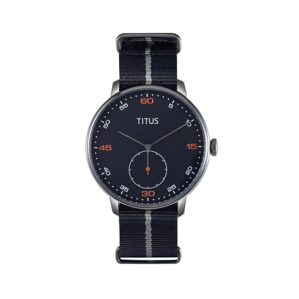 นาฬิกาผู้ชาย Nordic Tale 3 เข็ม ระบบควอตซ์ สายนาโต้ ขนาดตัวเรือน 42 มม. (W06-03110-003)