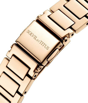 นาฬิกาผู้หญิง Fashionista 2 เข็ม ระบบควอตซ์ สายสแตนเลสสตีล ขนาดตัวเรือน 33.2 มม. (W06-03117-003)