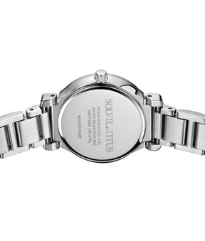 นาฬิกาผู้หญิง Fair Lady 3 เข็ม วันที่ ระบบควอตซ์ สายสแตนเลสสตีล ขนาดตัวเรือน 27 มม. (W06-03139-007)