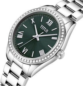 นาฬิกาผู้หญิง Fair Lady 3 เข็ม ระบบควอตซ์ สายสแตนเลสสตีล ขนาดตัวเรือน 32 มม. (W06-03150-014)