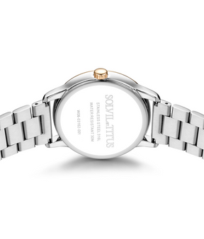 นาฬิกาผู้หญิง Fashionista มัลติฟังก์ชัน ระบบควอตซ์ สายสแตนเลสสตีล ขนาดตัวเรือน 37 มม. (W06-03162-001)