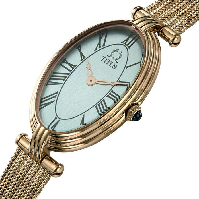 นาฬิกาผู้หญิง Once 2 เข็ม ระบบควอตซ์ สายถักสแตนเสลสตีล ขนาดตัวเรือน 22 มม. (W06-03207-014)