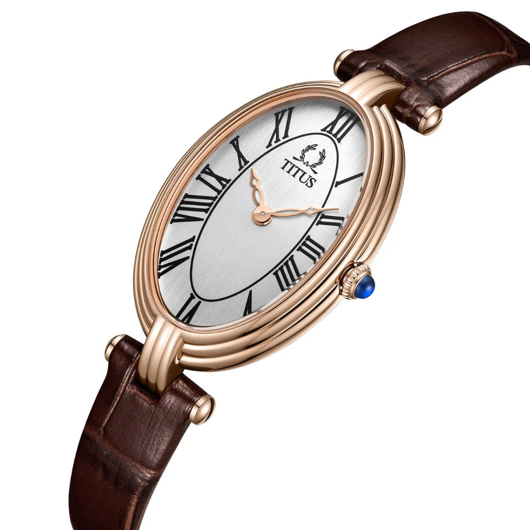 นาฬิกาผู้หญิง Once 2 เข็ม ระบบควอตซ์ สายหนัง ขนาดตัวเรือน 22 มม. (W06-03207-020)