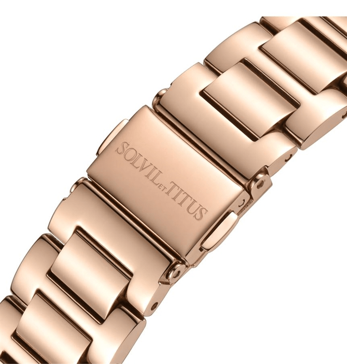นาฬิกาผู้หญิง Fashionista มัลติฟังก์ชัน ระบบควอตซ์ สายสแตนเลสสตีล ขนาดตัวเรือน 37 มม. (W06-03208-002)