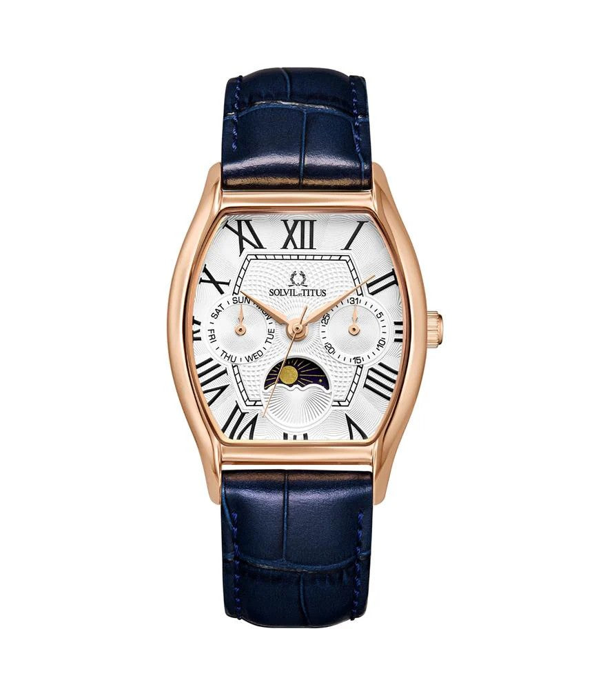 นาฬิกาผู้หญิง Barista มัลติฟังก์ชัน ระบบควอตซ์ สายหนัง ขนาดตัวเรือน 31 มม. (W06-03220-010)