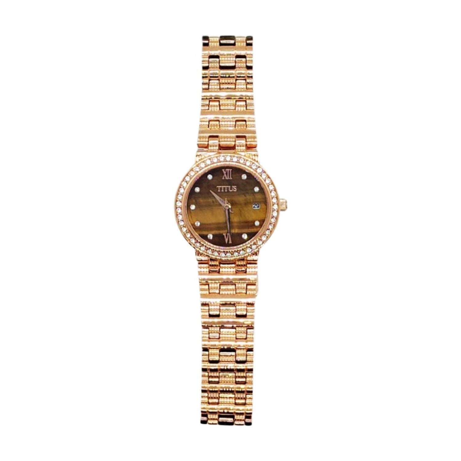 นาฬิกาผู้หญิง Fair Lady 2 เข็ม วันที่ ระบบควอตซ์ สายสแตนเลสสตีล ขนาดตัวเรือน 24.6 มม. (W06-03228-003)