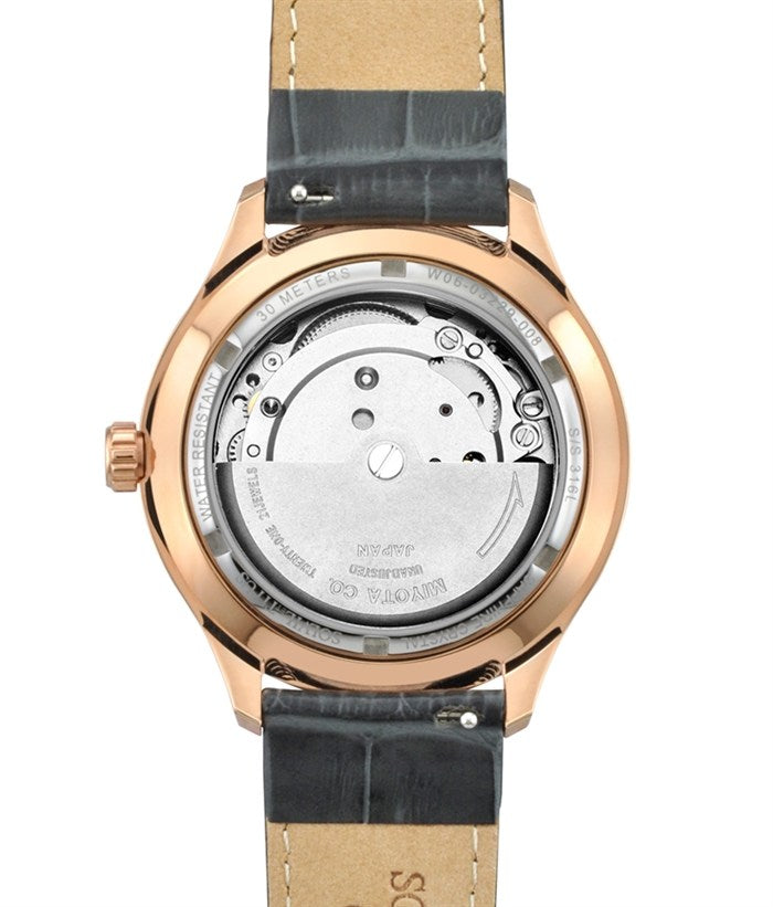 นาฬิกาผู้ชาย Silverlight 3 เข็ม วันที่ ระบบออโตเมติก สายหนัง ขนาดตัวเรือน 41 มม. (W06-03229-008)