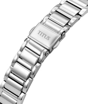 นาฬิกาผู้หญิง Silverlight 3 เข็ม วันที่ ระบบออโตเมติก สายสแตนเลสสตีล ขนาดตัวเรือน 33 มม. (W06-03230-003)