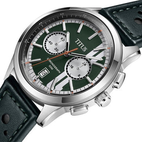 นาฬิกาผู้ชาย Bravo โครโนกราฟ ระบบควอตซ์ สายหนัง ขนาดตัวเรือน 44 มม. (W06-03236-019)