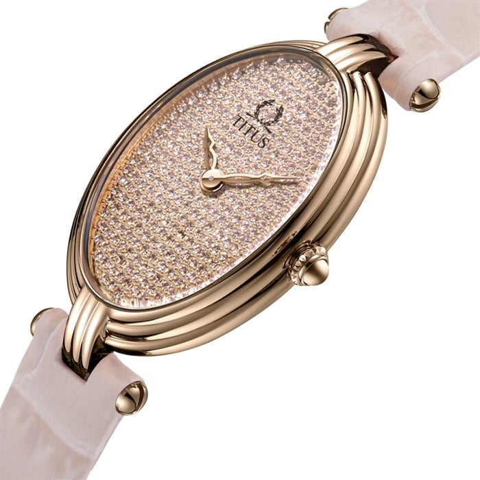 นาฬิกาผู้หญิง Once 2 เข็ม ระบบควอตซ์ สายหนัง ขนาดตัวเรือน 22 มม. (W06-03245-002)