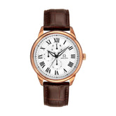 นาฬิกาผู้ชาย Classicist มัลติฟังชัน ระบบควอตซ์ สายหนัง ขนาดตัวเรือน 44 มม. (W06-03246-002)