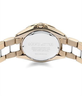 นาฬิกาผู้หญิง Perse มัลติฟังก์ชัน ระบบควอตซ์ สายสแตนเลสสตีลและเซรามิก ขนาดตัวเรือน 36 มม. (W06-03248-002)