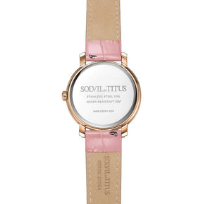 นาฬิกาผู้หญิง Fashionista มัลติฟังก์ชัน ระบบควอตซ์ สายหนัง ขนาดตัวเรือน 38 มม. (W06-03251-005)