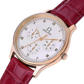 นาฬิกาผู้หญิง Classicist มัลติฟังชัน ระบบควอตซ์ สายหนัง ขนาดตัวเรือน 36 มม. (W06-03257-003)